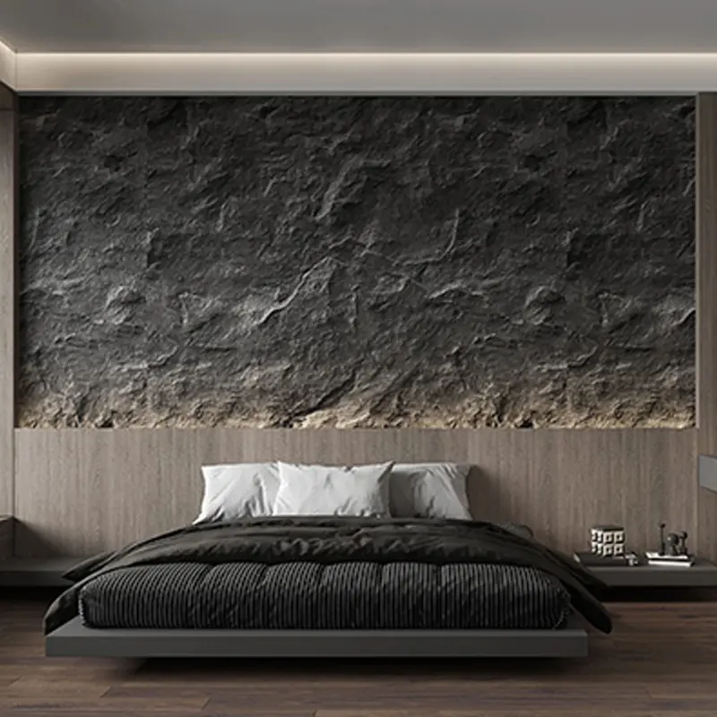 PU Stone 3d Mushroom Stone Pu Faux Stone Wall Panel